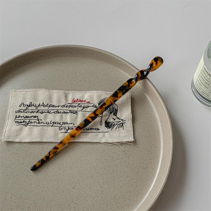 Ацетатная заколка для волос «Русалочка»: Женская современная прическа ципао, простая повседневная прическа в древнем стиле 2022