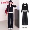 Женский спортивный костюм Baleno с капюшоном, свободного кроя, имитация двойки