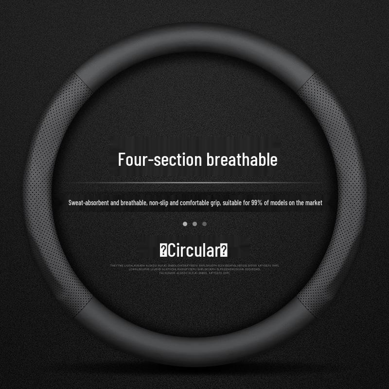 Premium Genuine Leather Steering Wheel Cover for Buick: Excelle, Regal, LaCrosse, Envision, Velite, Verano, GL6