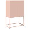 Highboard Pink 68 x 39 x 107 cm Steel