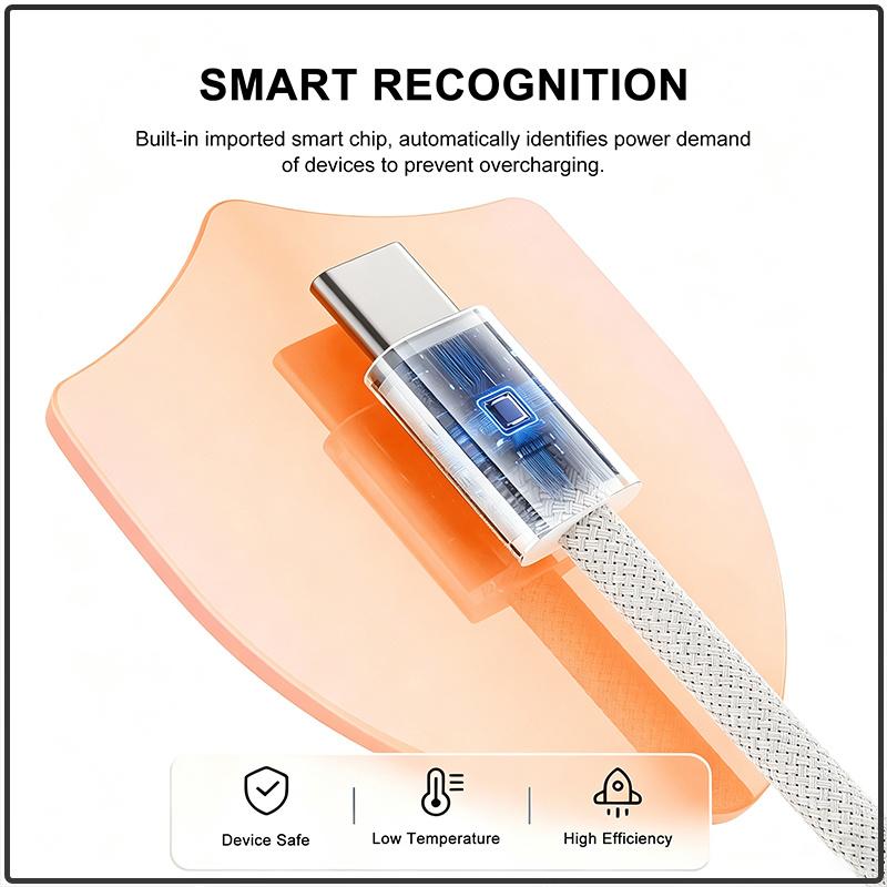 Original Apple Type‑C to Type‑C Charging Cable 1M Braided Stable Power Delivery Durable USB‑C Cord Universal Compatibility For Smartphone Tablet