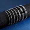 Простой мужской модный браслет в стиле хип-хоп из титановой стали, аксессуары, 20 см