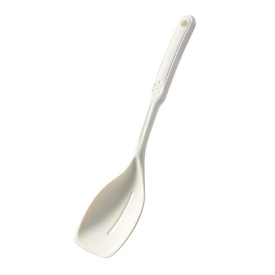 Большая силиконовая кухонная ложка, набор шпателей с антипригарным покрытием, набор твердых ложек с прорезями, конструкция с подвесным отверстием