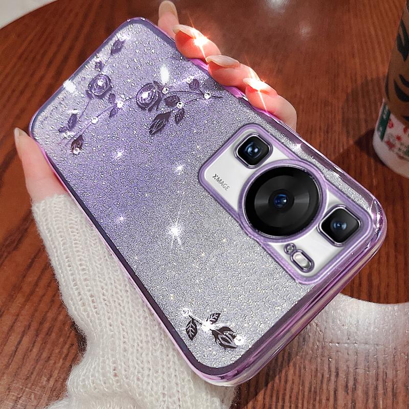 SoCoupel для Huawei P30 P50 P40 P60 P70 Pro Lite Honor 70 90 Magic 5 Nova 9 8 Коврики 40 50 60 Блестящий чехол со стразами