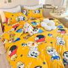 Cartoon Dormitory Three-piece Set Single Bedding Quilt Cover Double Bed Sheet Four-piece Set