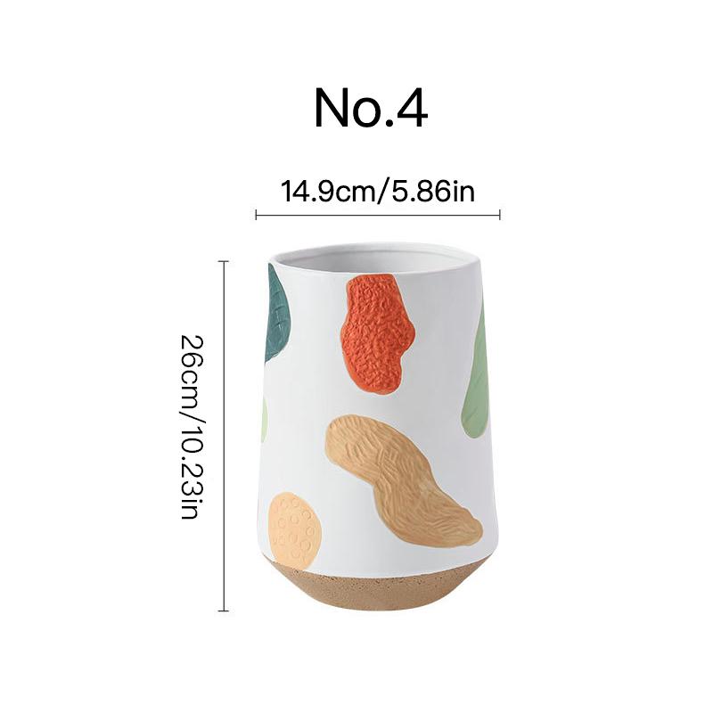 Creative Hand Painted Flower Pot Succulent Pot Ceramic Planter Home Decor Desktop Ornament Garden Decoration Bonsai Plant Pot