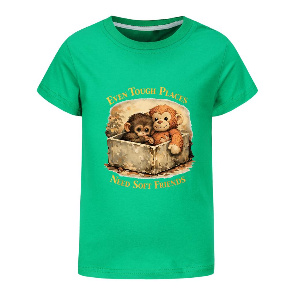 Cute Monkey Punch Tshirt Kids Japan Panchi Kun Clothes Baby Boys 100% Cotton T Shirts Girls Short Sleeve Tops Children Clothing