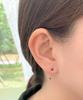 Серьги-подвески Alleun из серебра 925 пробы с ониксом