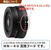 Lens Hood with Nikon Z DX VR Japanese F-Foto HN-40 (Metal) (Compatible 16-50mm f/3.5-6.3 Lens, Manufacturer) C-HN40-B