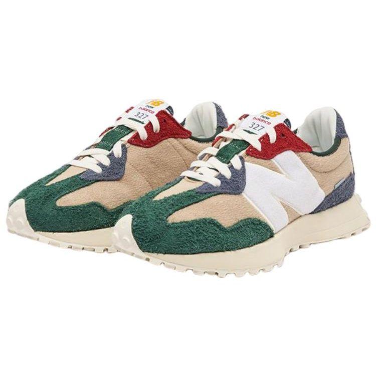 New Balance 327 Golden Hour Nightwatch Зеленые кроссовки унисекс Кремовые MS327FH