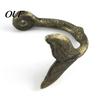 Nautical Home Accessories 4PCS Iron Whale Tail Wall Hooks, Space Saving Coastal Towel Kitchen Apron Hook Hangers, Decorative Mounted Hooks for Towels