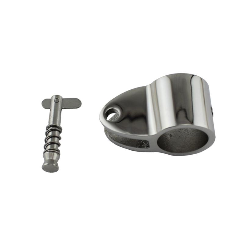 Top Jaw Slide Cap Bimini Railing Fitting Mirror Polish For Yacht Boat Hardware