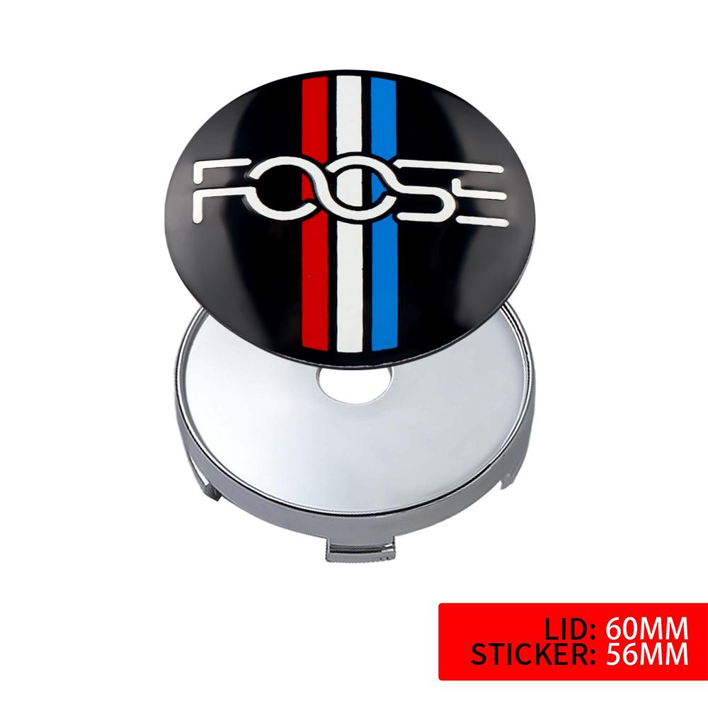 4Pcs For Ford Focus MK4 Explorer Mustang Fiesta MK7 Ranger Car Wheel Tire Center Hub Cap Badge Sticker Cover Auto Accessories