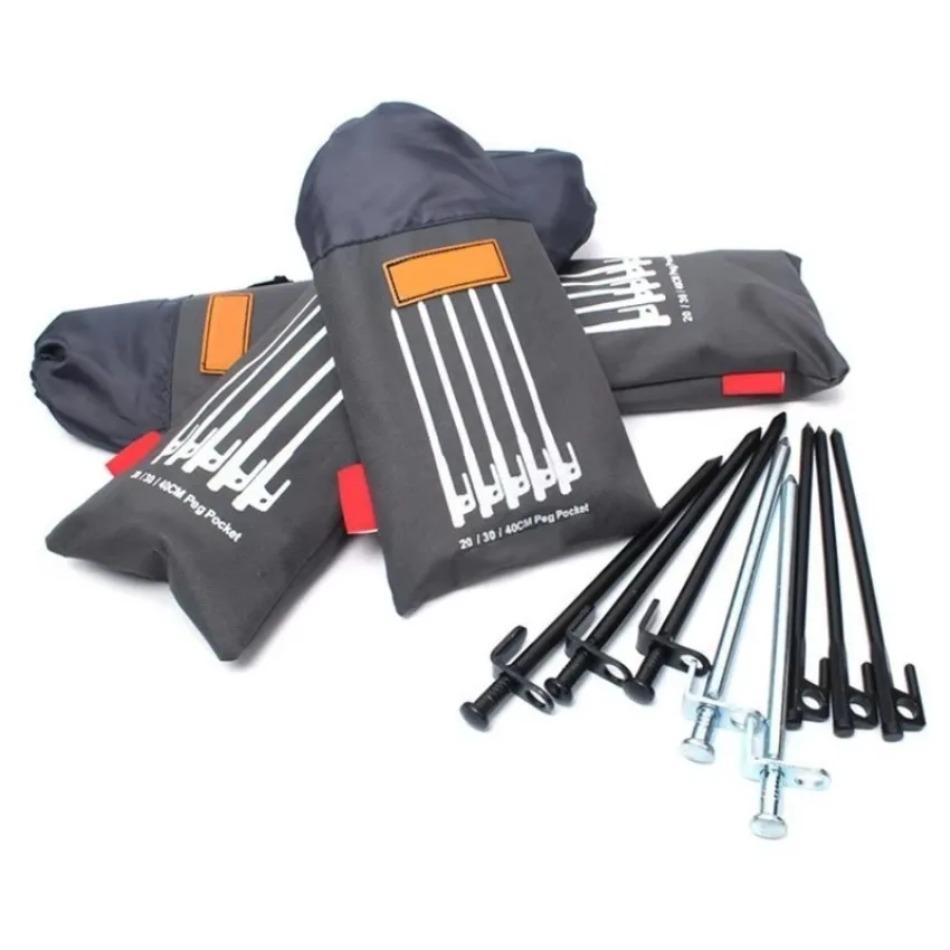 1 шт. Сумка для колышков для палатки для кемпинга, аксессуары для палатки, молоток, ветровая веревка, чехол для хранения колышков, дорожные принадлежности