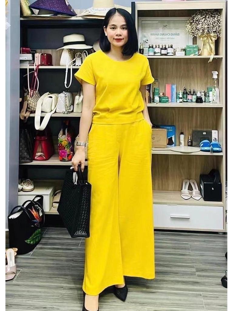 2023 International Solid Color Short-Sleeve Two-Piece Suit - Women's Elegant Commuting Outfit