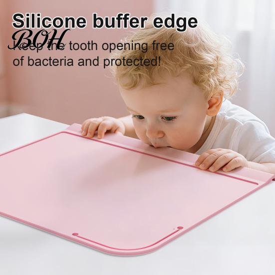 Portable Waterproof Craft Mat Silicone Placemat for Toddlers, Non-Slip Food Grade Baby Eating Mat, Countertop Protective Pad Dining Table with Safety
