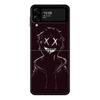 Terror Demon Smile Teeth Phone Case For Samsung Galaxy Z Flip 4 Z Flip3 5g Shell For Galaxy Z Flip Hard Cover Couqe