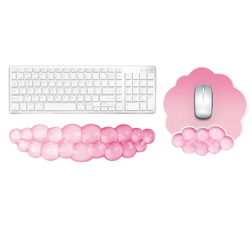 Gradient Silicone Wrist Support Transparent Keyboard Wrist Pad Wrist Rest Mouse Pad Office