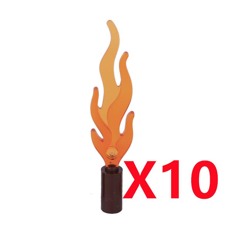 MOC Строительные блоки Костер Пламя Средневековая Бутылка вина Набор аксессуаров Модель подсвечника Мини-кирпич Совместимая игрушка Подарок Сделай сам X019