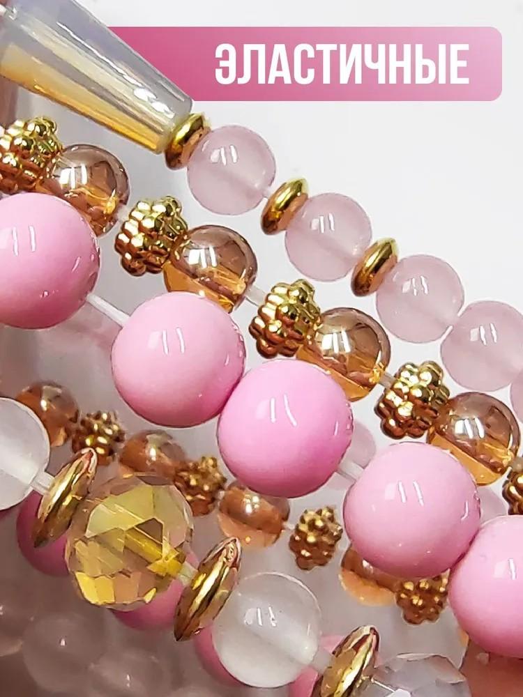 Богемный креативный браслет из рисовых бусин, 8 комбинаций, бирюзовый эластичный браслет из бусин