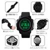 Часы Timever Digital Arm LED Sports Large с простым японским руководством по эксплуатации, водонепроницаемые, мужские спортивные, многофункциональные, секундомер,