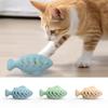 Игрушка для кошачьего корма, забавные игрушки для кошек в виде рыбок, милые интерактивные игрушки для дрессировки домашних животных с присоской для кошек, принадлежности для котят