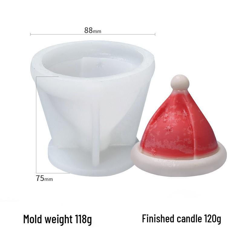 Форма для рождественской свечи: Санта, кедр, снеговик