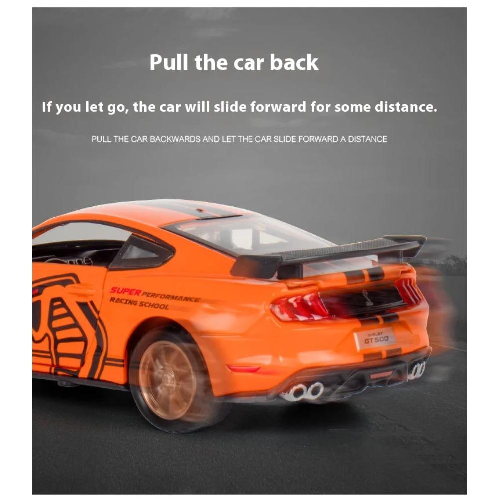 1/32 Ford Mustang Viper GT500 Спортивный Автомобиль Сплав Литье под Давлением Модель Высокая Симуляция Модель Транспортного Средства Украшение Игрушки для Детей Мальчиков Подарок
