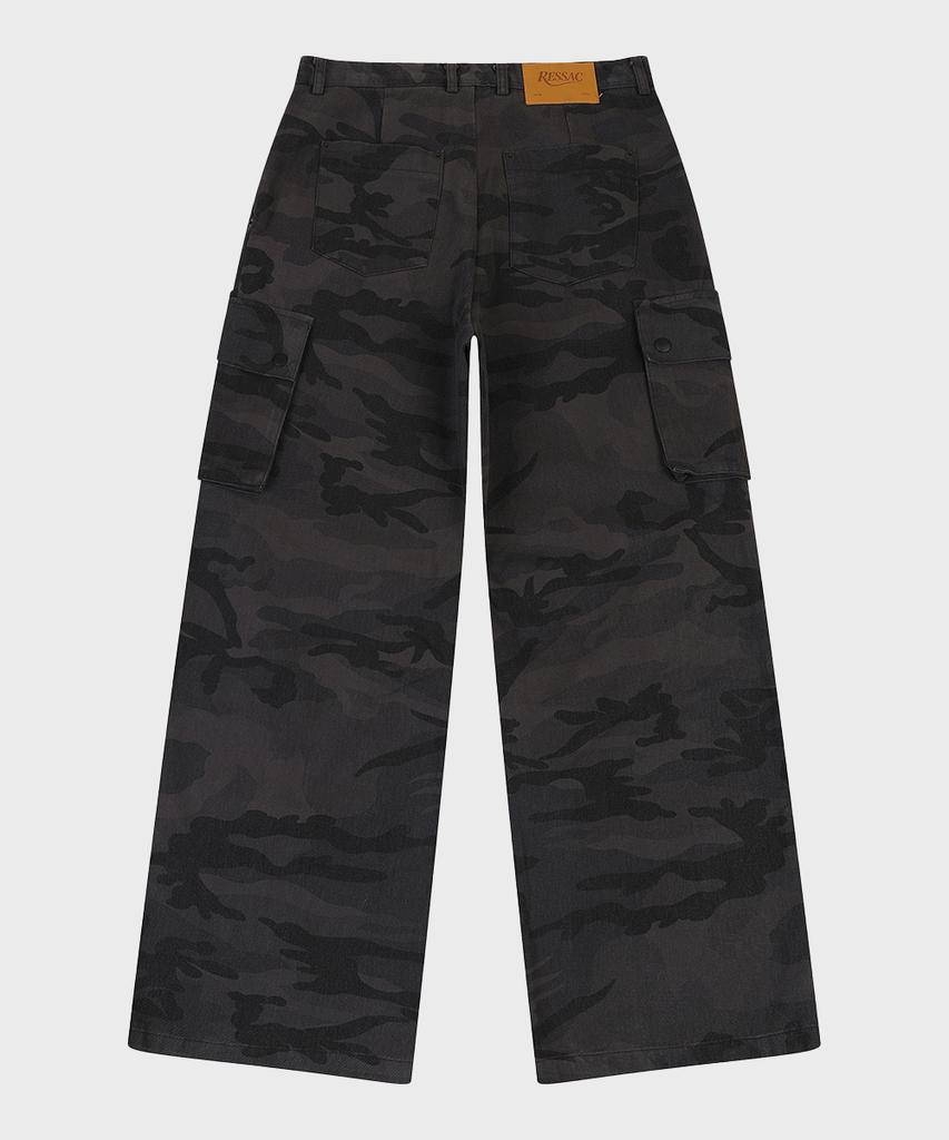 RESSAC Nomad Camo Parachute Cargo Pants Charcoal