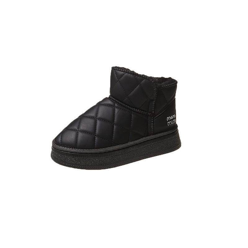 Осенне-зимние плюшевые повседневные зимние ботинки на толстой подошве для женщин