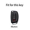 4 Bottons Filp Car Key Case Fob Cover Shell For  Hyundai Santa Fe Sonata Tucson I40 Ix45 2013 2014