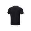 Li Ning Cool Tea T Quick Dry Casual Top Logo Letter Print Round Neck Knitted Sports Short Sleeve T-Shirt Men Tops Black ATSU589-1