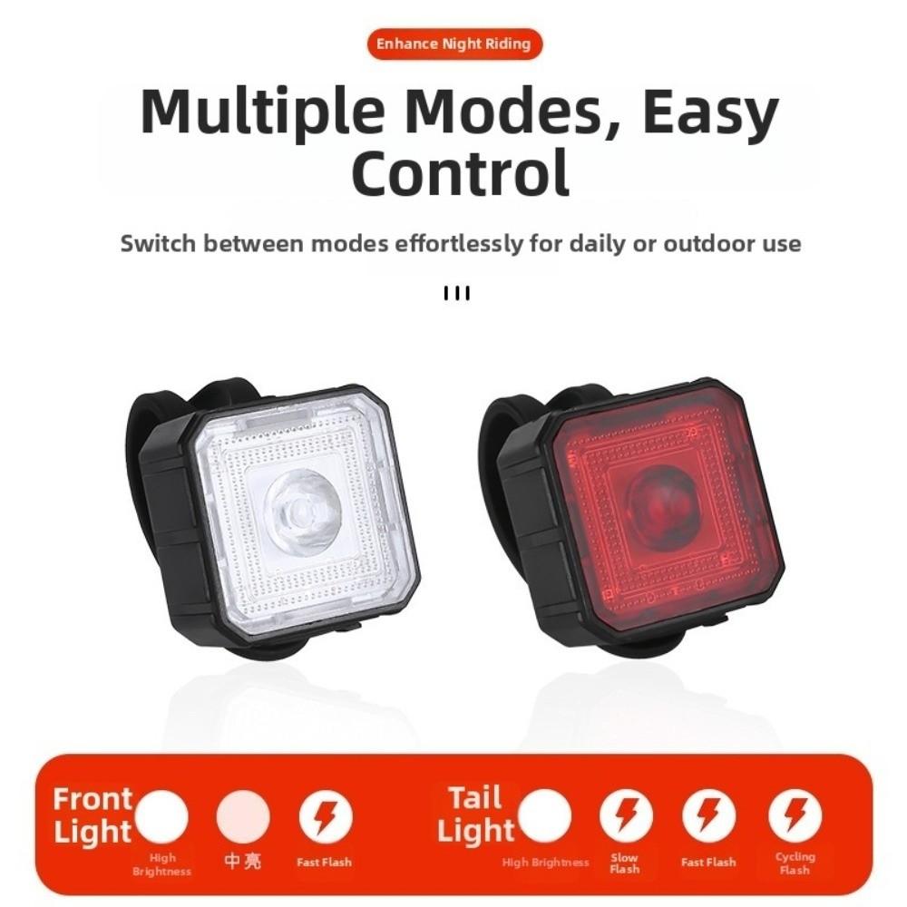 Quick Charging Bicycle Brake Tail Light High Brightness Cycling Accessories  Night Cycling