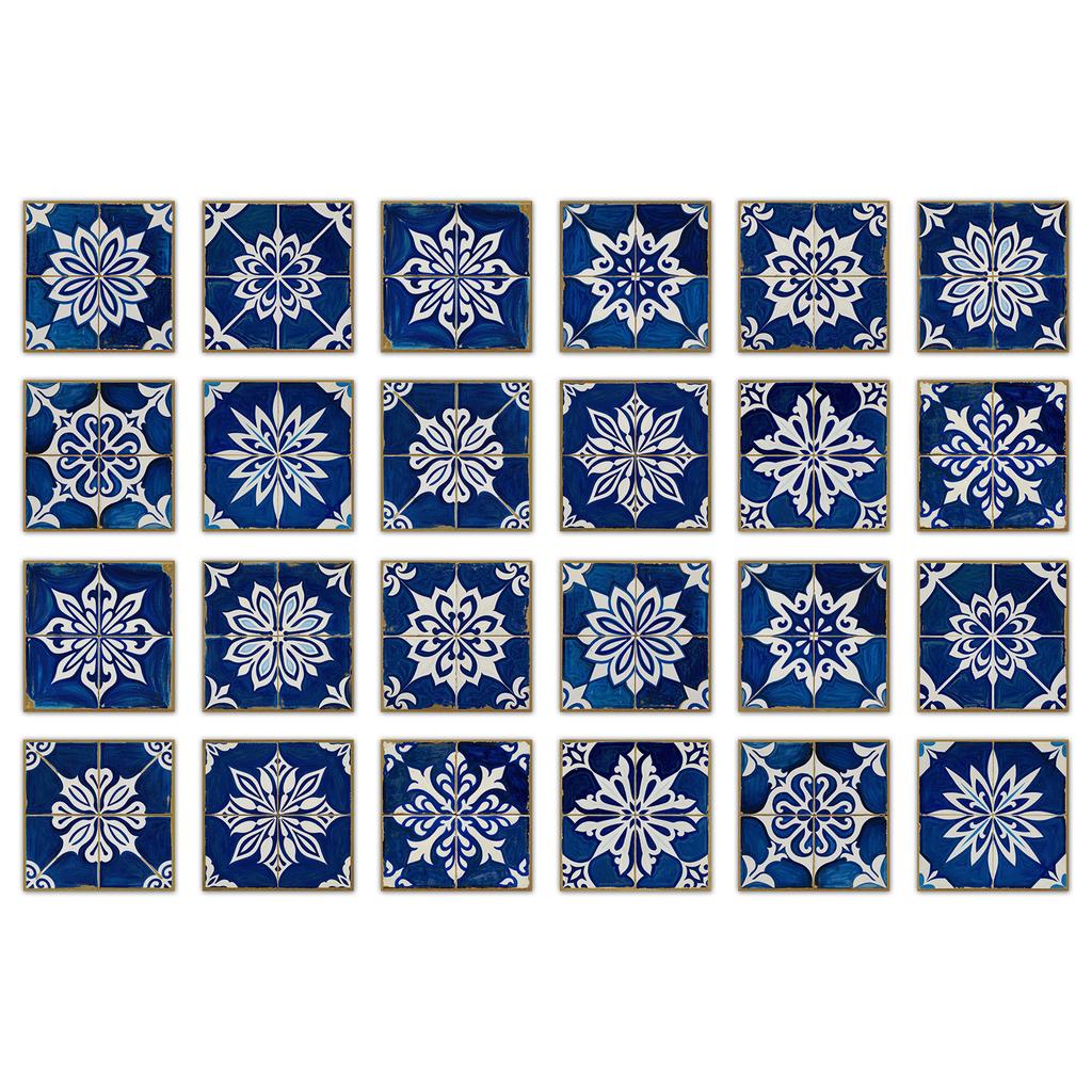 24 шт. Наклейка на стену в европейском стиле под плитку, самоклеящаяся, для кухни, ванной комнаты, декоративные наклейки на плитку, глянцевые хрустальные наклейки на стену