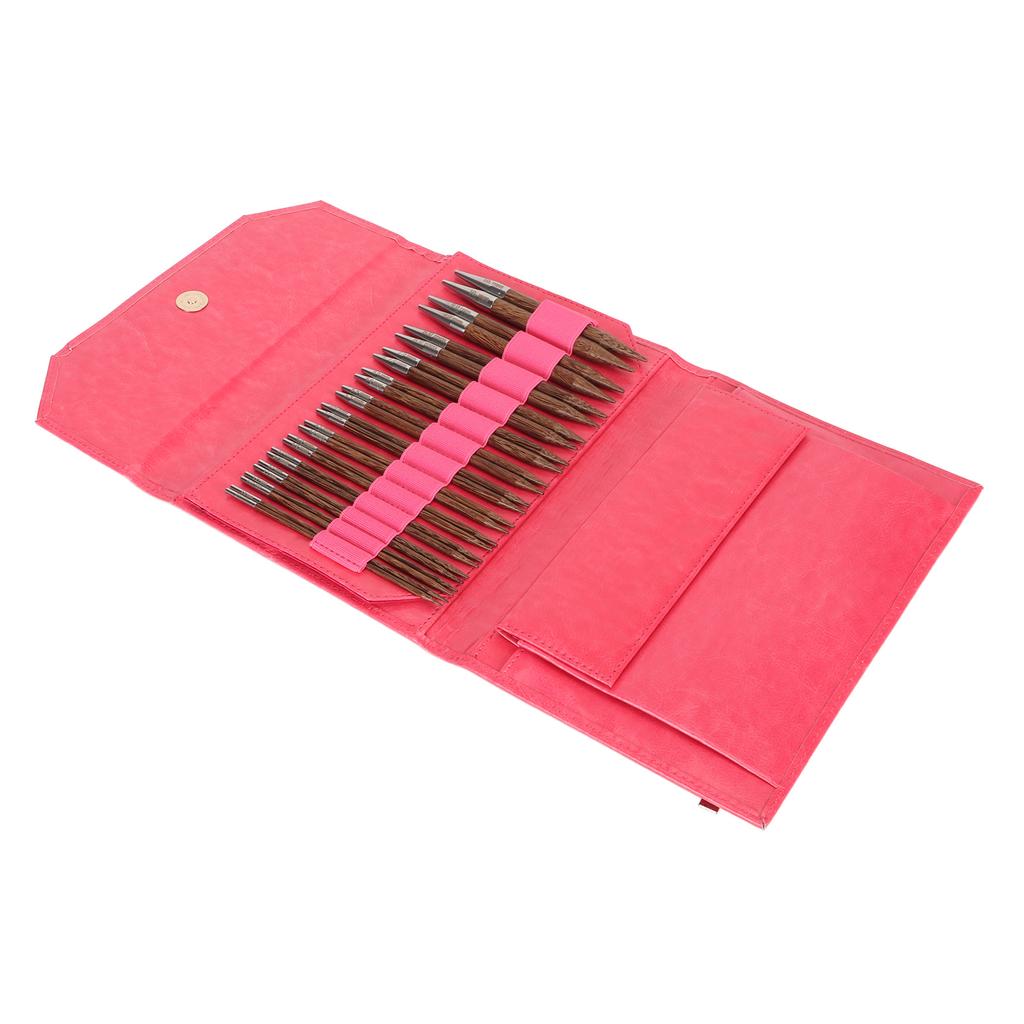 Набор сменных круговых спиц для вязания, набор спиц с эргономичной ручкой разных размеров