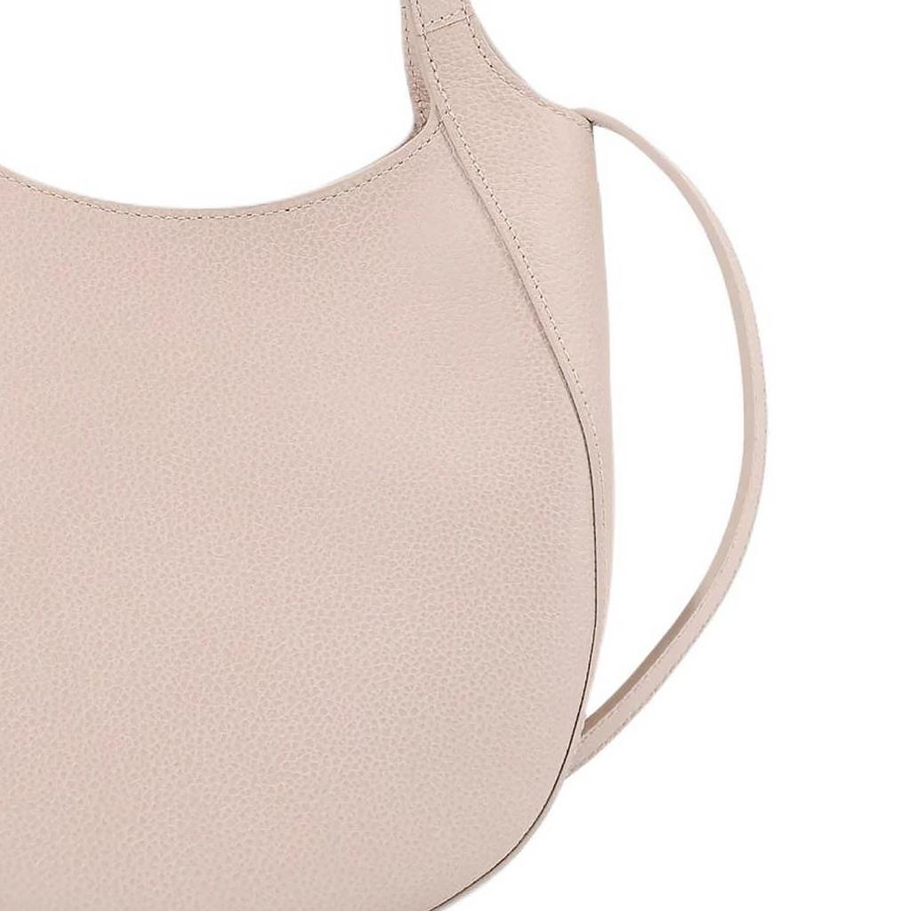 Longchamp Le Foulonné Logo Jacquard Metal Hardware Leather Tote Bag Small Women Tote Bags Cream 10328021407