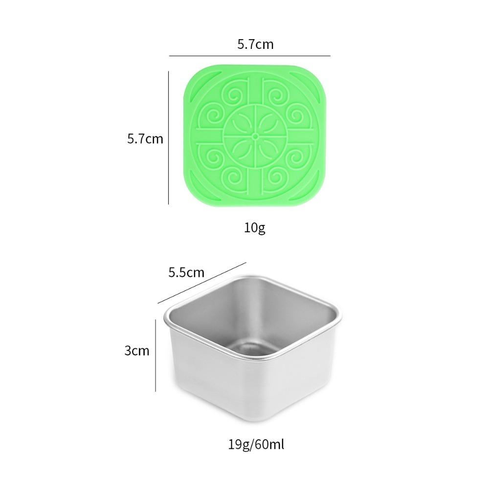 With Silicone Lids Salad Box Leakproof Food Storage Box Portable Sauce Cup