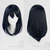 Shimizu Kiyoko Cosplay Wig Anime Long Blue Black Heat Resistant Synthetic Hair Party Unisex Wigs + Free Wig Cap