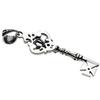 Figmart Hard Gothic Key Pendant with Zirconia [Silver Accessory] fp0351