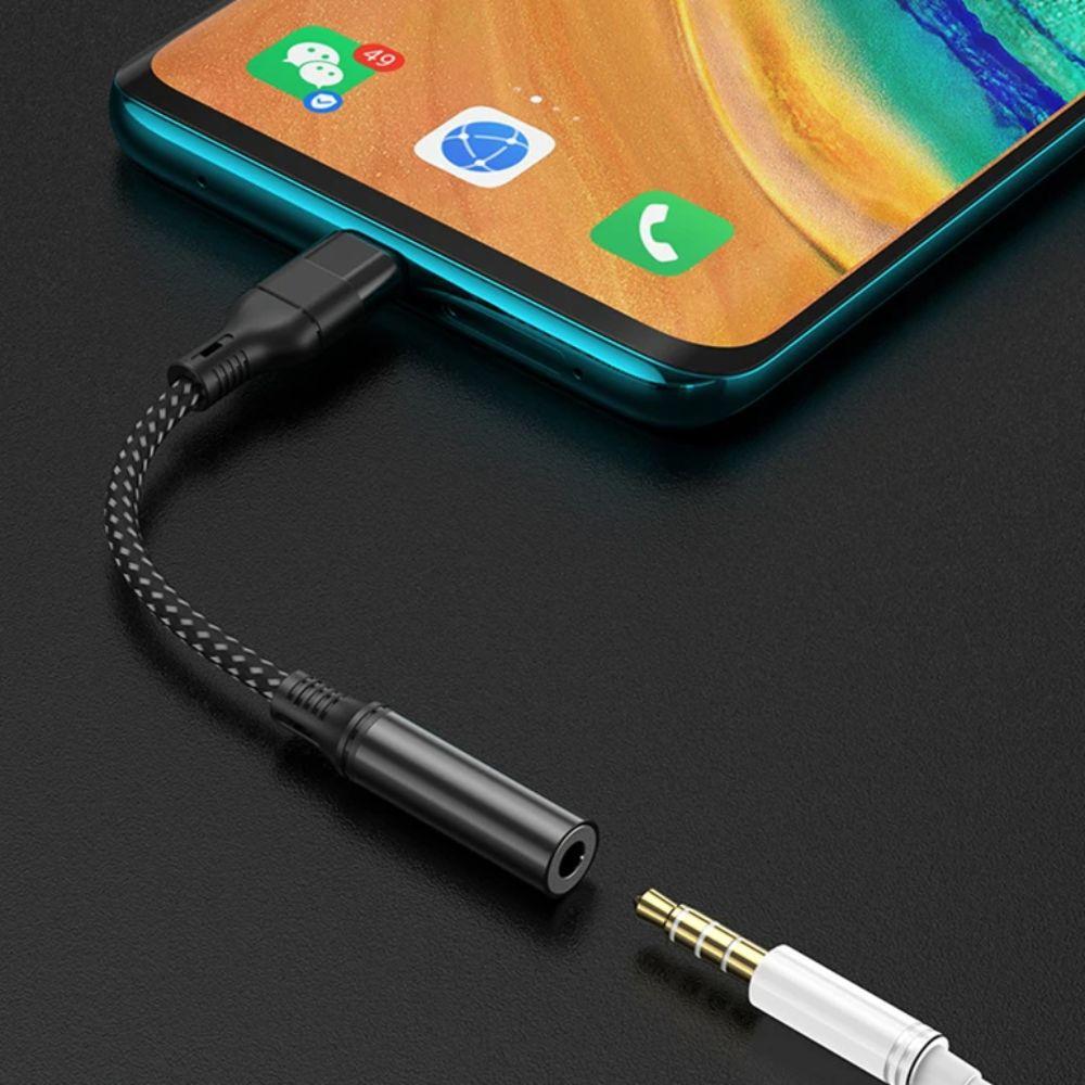 Кабель-адаптер для наушников USB Type C, разъем 3,5 мм, адаптер USB C на разъем 3,5 мм для наушников/телефона