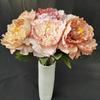 Artificial Flowers Peony Stems Wedding Centerpiece Vintage Style Floral Home