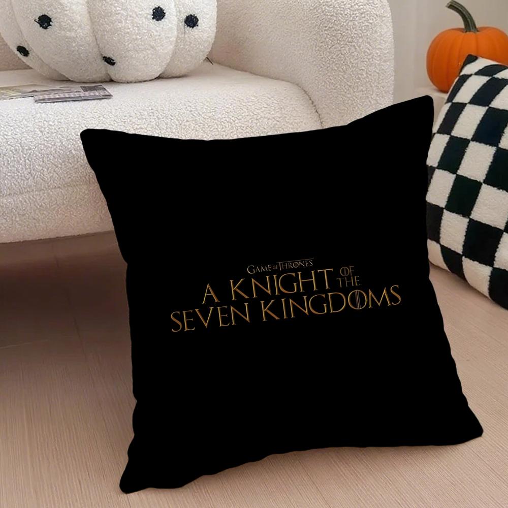 A KKnight of the Seven KKingdoms Cushion Cover Throw Pillow Cover Hidden Button Durable Polyester Chair Cushion
