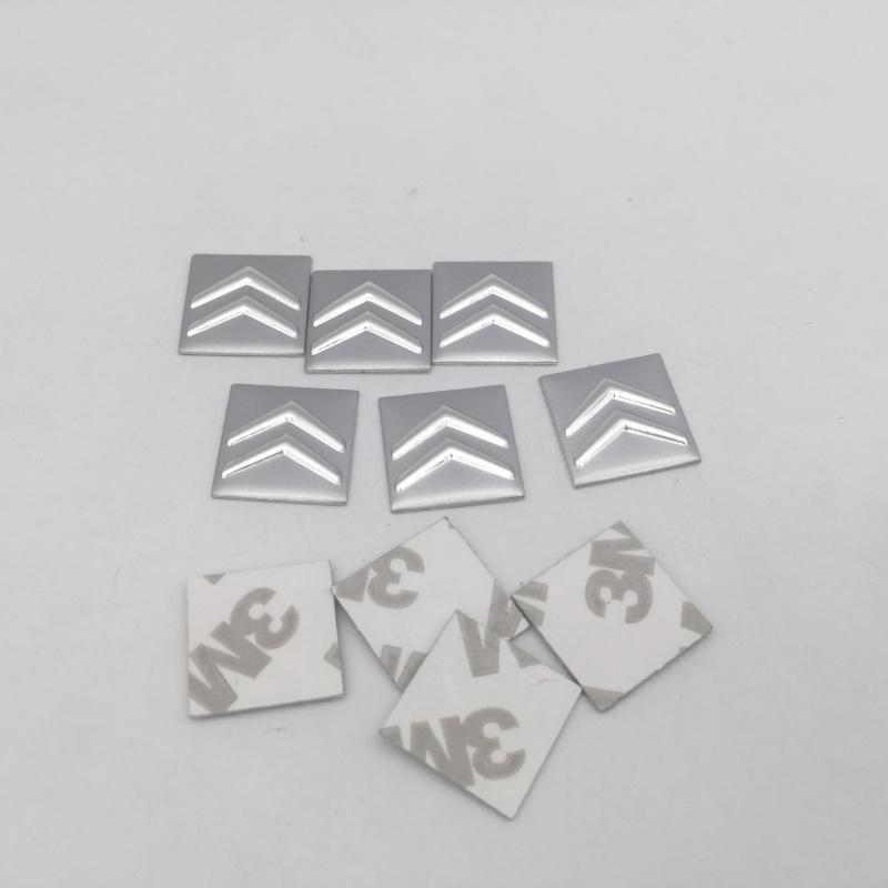 2pc-10pc 3D For Citroen car emblem key fob case Badge button Badge straight folding remote Keychain Replacement Sticker
