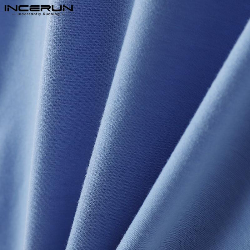 INCERUN Мужские повседневные майки без рукавов с низким вырезом и U-образным вырезом для спортзала, жилеты