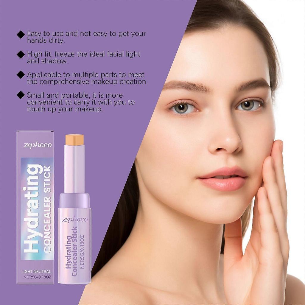 Zephoco Contour Concealer Stick (Natural Shade) Natural Shade, Convenient For Daily Use, Smooth On The Face, Ideal For Nose Shading And Contouring