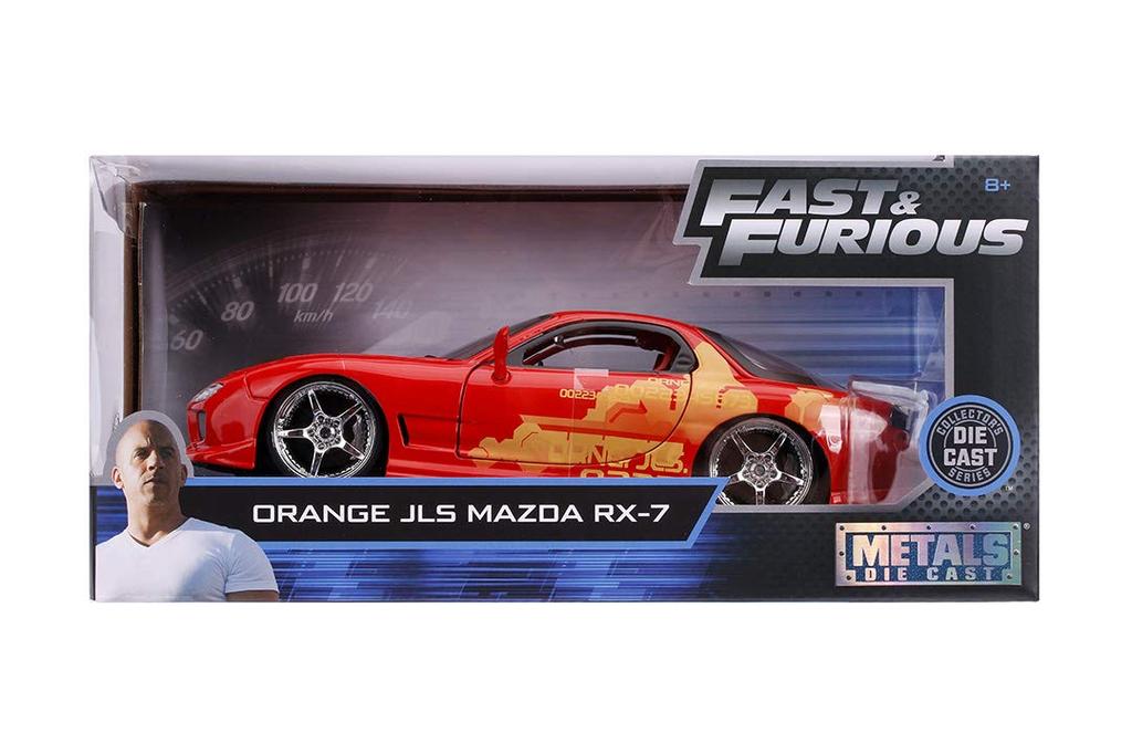 JADA TOYS Масштаб Форсаж Mazda Orange Julius Полная литая модель автомобиля JADA30747 1/24 и RX-7
