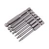 7Pcs 14"" Hex Shank 22.534568mm 65mm Magnetic Ball Screwdriver Bits