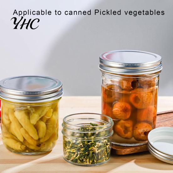 Multifunctional Food Container 300/400/500/650ML Glass Sealed Jar with Screw Airtight Lid Large Capacity Clear Fruit Diameter Jam Dry Goods Nuts Grain
