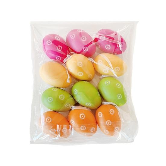 12 шт. Разноцветные пластиковые пасхальные яйца Сделай сам Игрушка для раскрашивания яиц для дома Детские занятия Принадлежности для пасхальной вечеринки