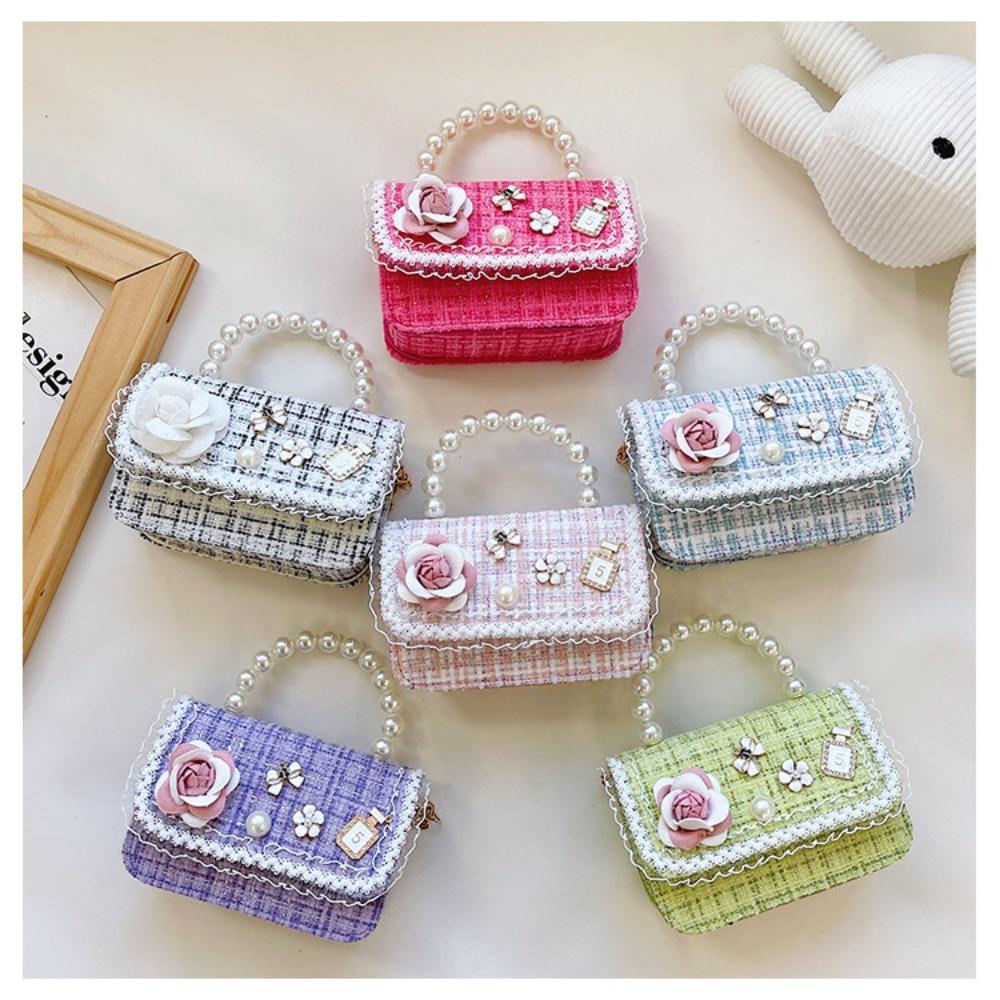Сумки через плечо с цветочным декором Мини-сумка через плечо Новая детская сумочка для девочек